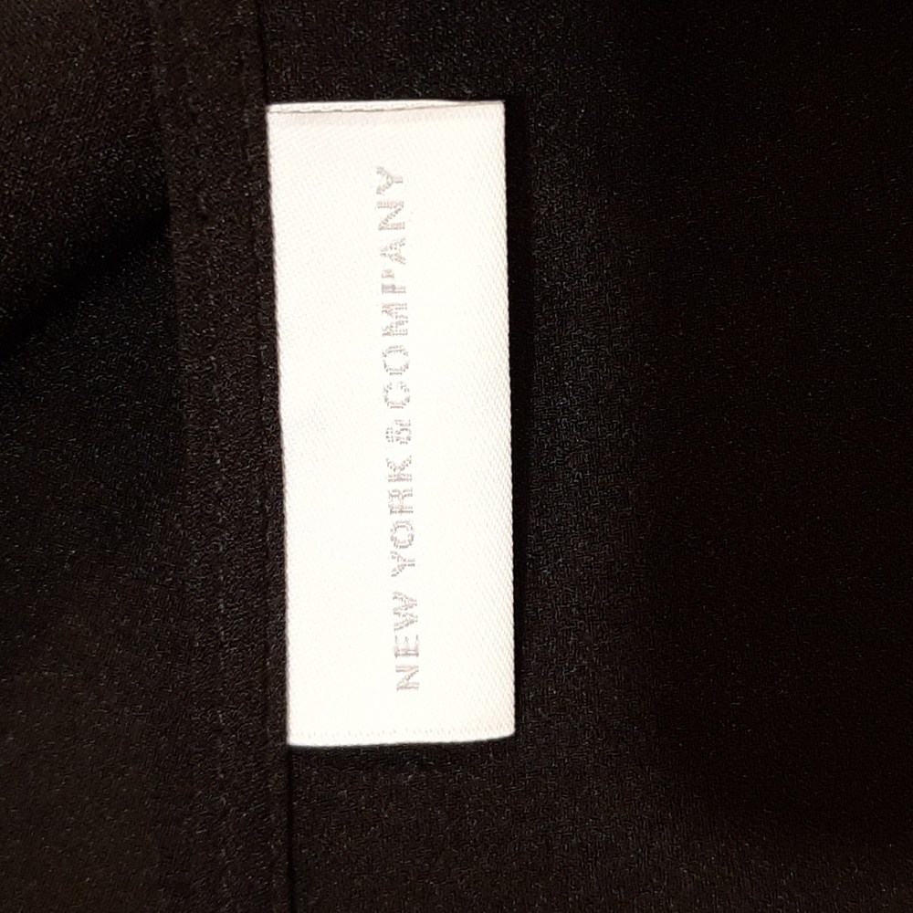New York & Company Black Fringe Short Sleeve Blouse (Small) - Picture 8 of 10